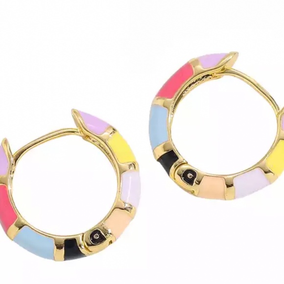 $1 when Bundled Pastel Hoop Cuff Earrings - Picture 3 of 9